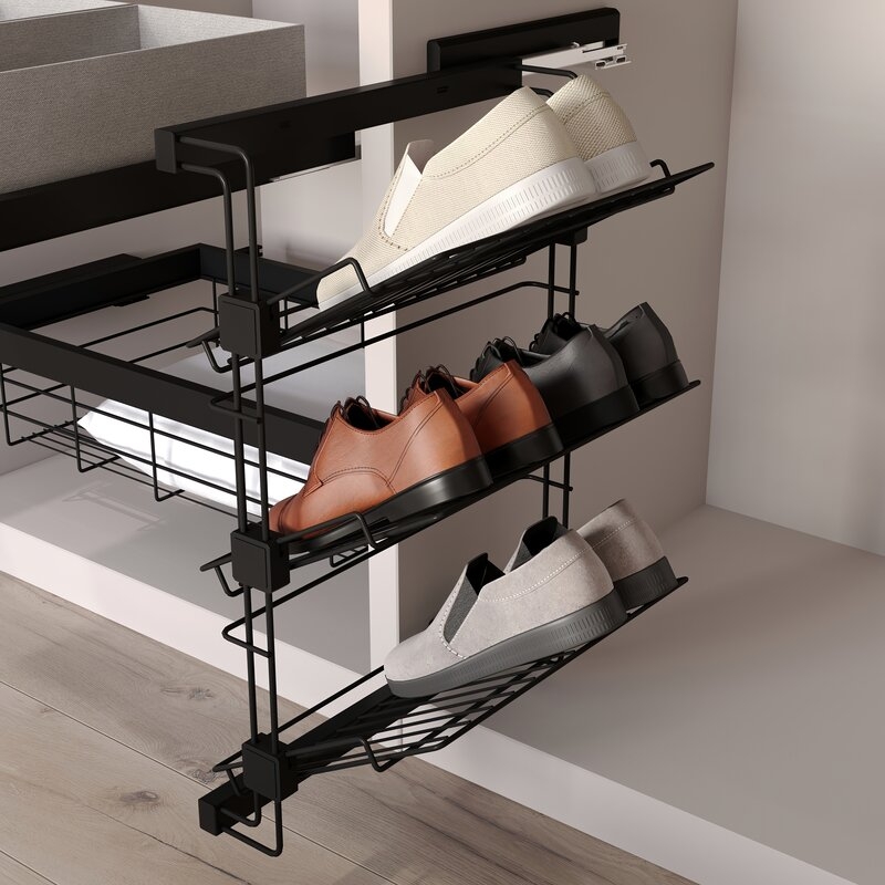 Zapatero lateral extraíble para armarios y vestidores Hack