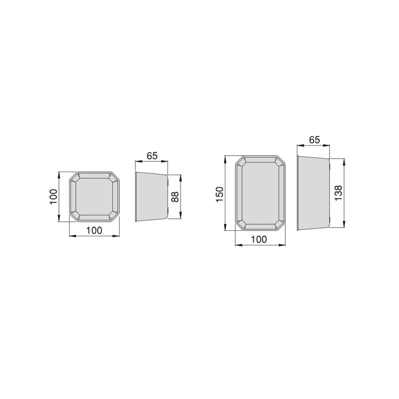 Cubos para organizadores de cajón de baño Tidy