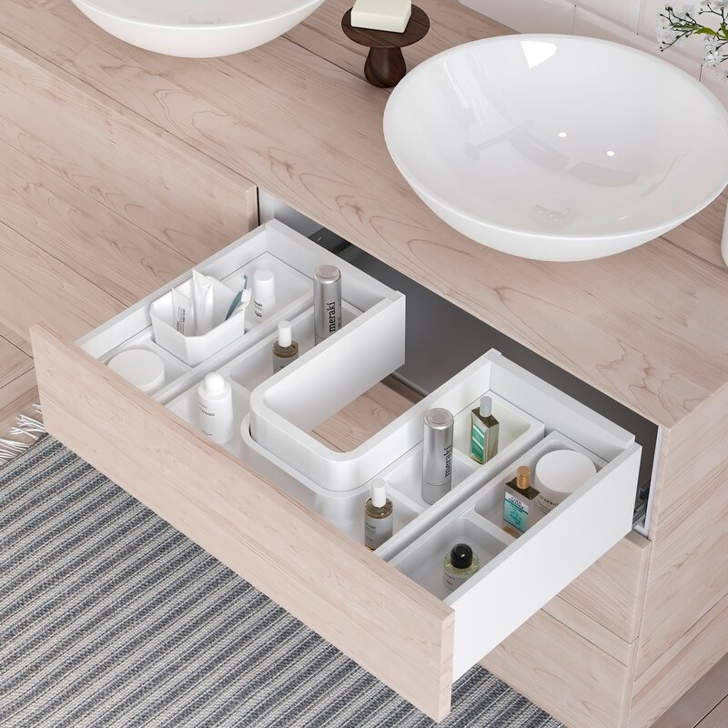 Cubos para organizadores de cajón de baño Tidy