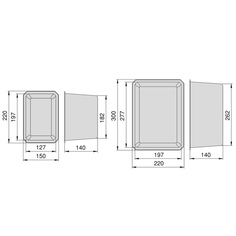 Cubos organizadores para cajón de baño Tidy