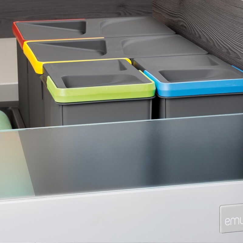 Contenedores para cajón de cocina Recycle, Altura 216