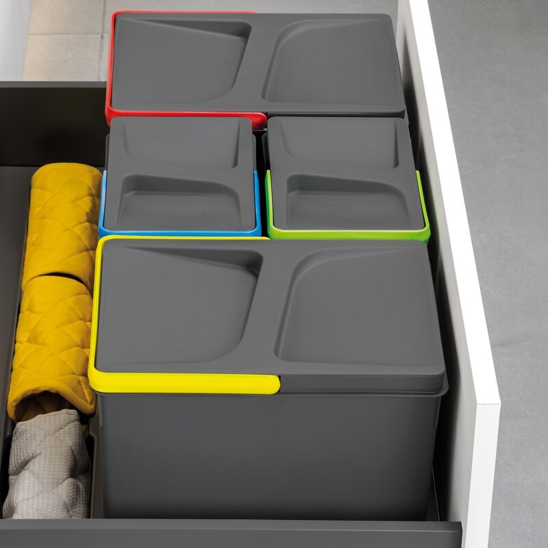 Contenedores para cajón cocina Recycle, Altura 266