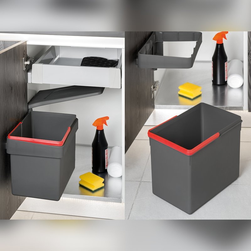 Cubo de basura que se abre al abrir la puerta online
