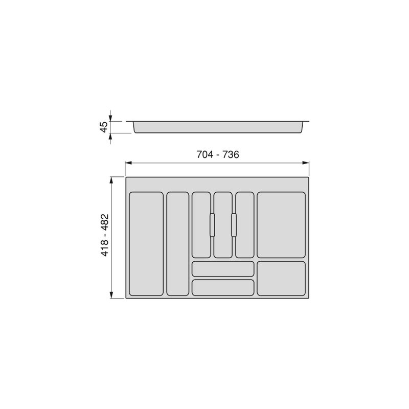 Cubertero Universal para Cajón de Cocina