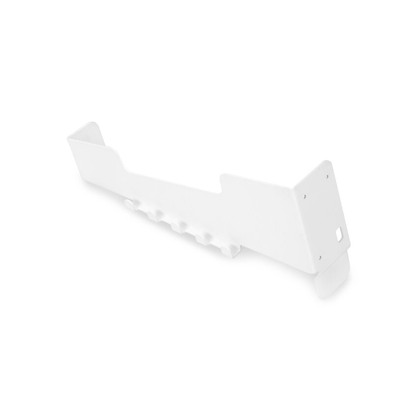 Emuca Cesto lavandería Laundry para módulo, Plástico blanco, Plástico y Acero, 1 ud.