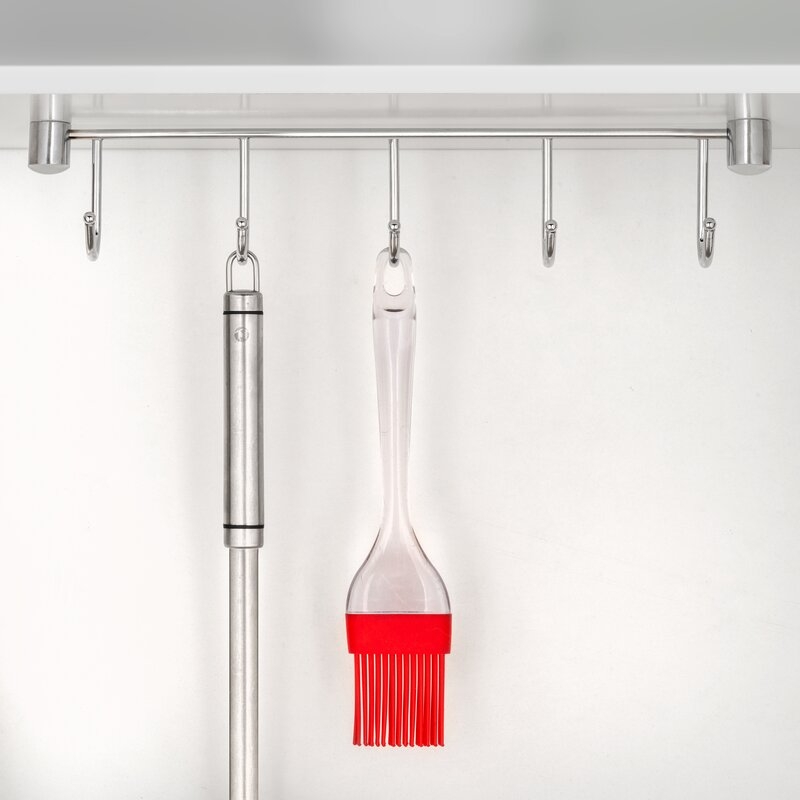 Emuca Colgador Supra para utensilios de cocina., Cromado, Acero, 1 ud.