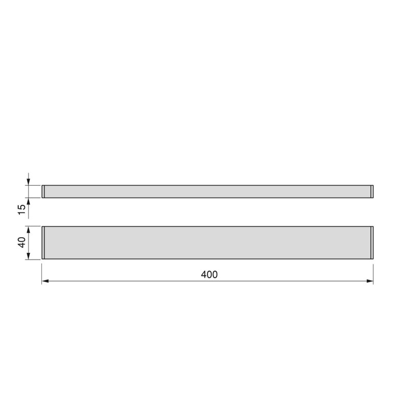 Emuca Barra magnética para cuchillos, Acero inoxidable, Acero, 1 ud.