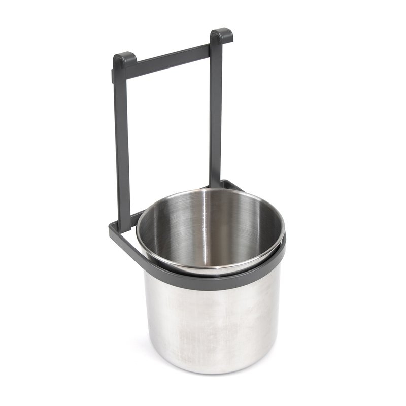 Emuca Portacubiertos de cocina Titane, Gris antracita, Acero, 1 ud.
