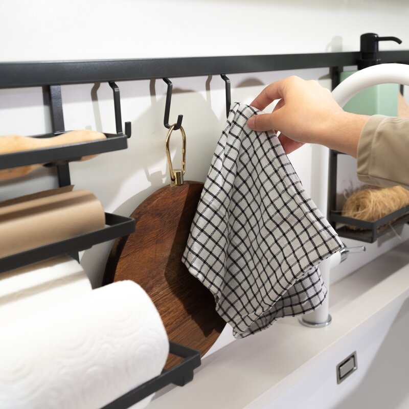 Emuca Portacubiertos de cocina Titane, Gris antracita, Acero, 1 ud.