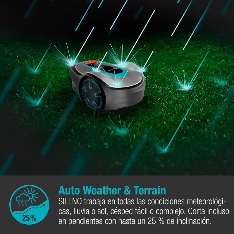 Robot cortacésped Gardena Sileno Mínimo 500 m2