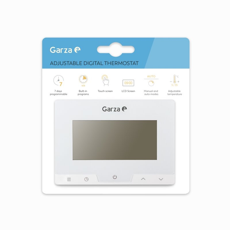 Termostato Garza para caldera y calefacción programable Garza