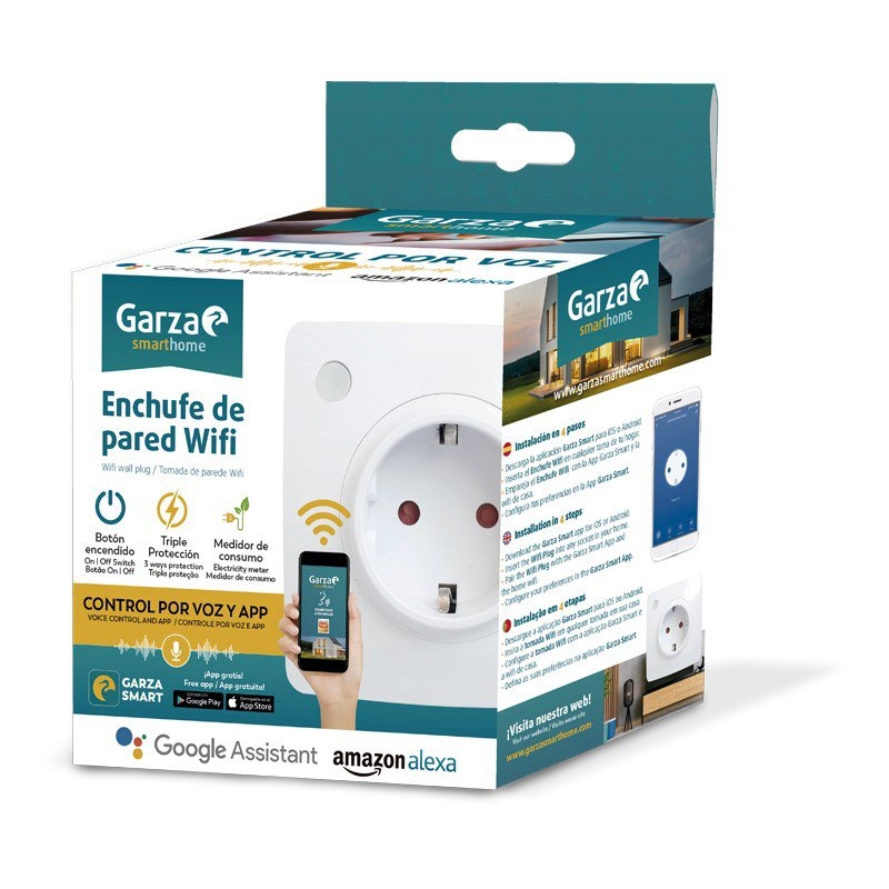 Garza ® SmartHome - Enchufe de pared Wifi