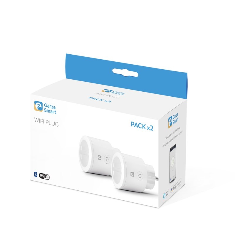 Garza ® Smarthome - Pack 2 Enchufe wifi inteligente programable