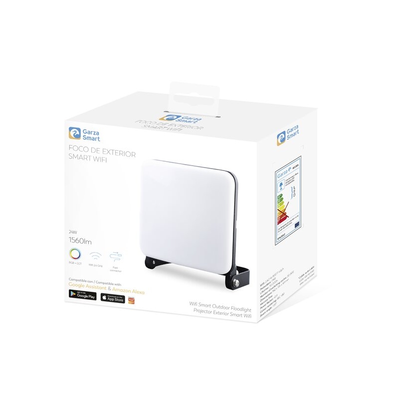 Garza ® Smarthome - Foco LED Inteligente Wifi 24W, Luz blanca regulable con cambio intensidad, temperatura y color.