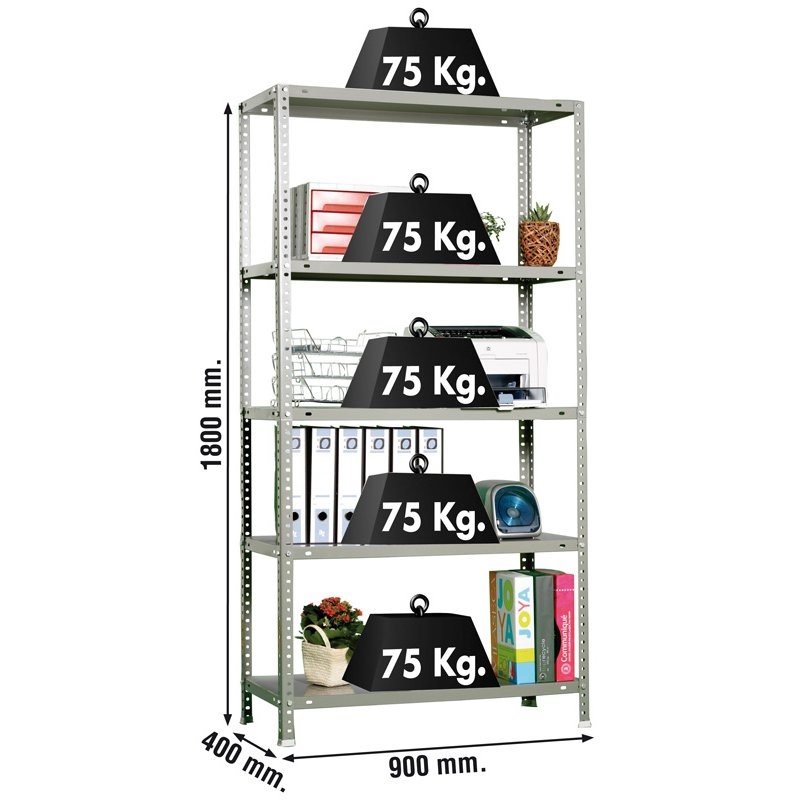 Estantería met 180x90x40cm Gr SIMONRACK