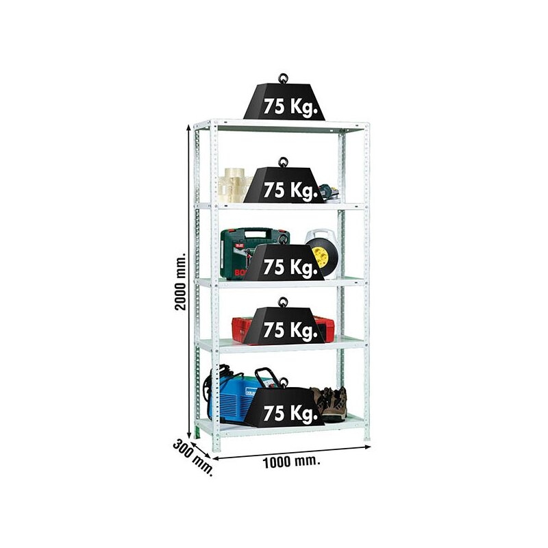 Estantería metálica Blanco SIMONRACK