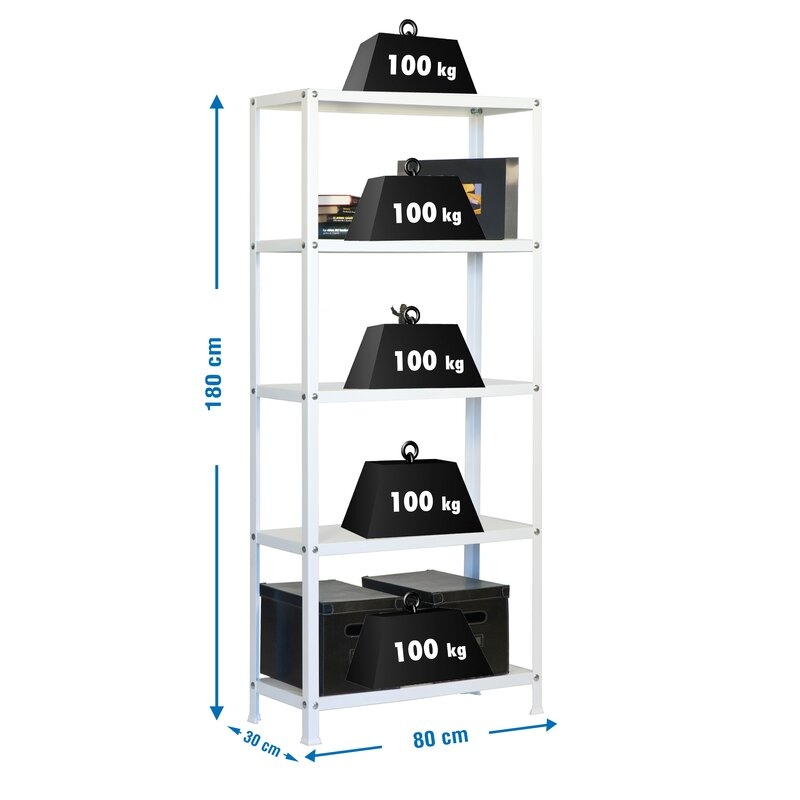 Estantería met 180x80x30cm Bl SIMONRACK