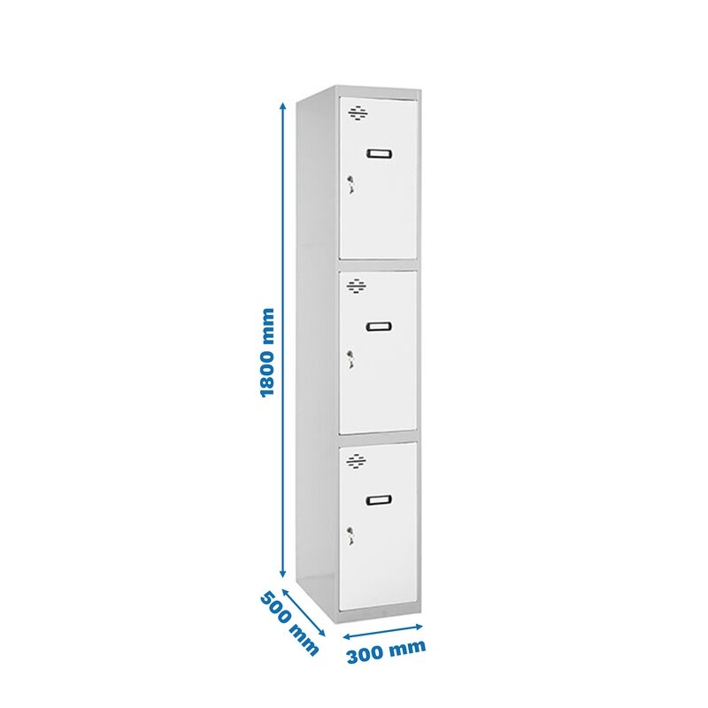 Taquilla met 180x30x50cm GR/BL SIMONRACK