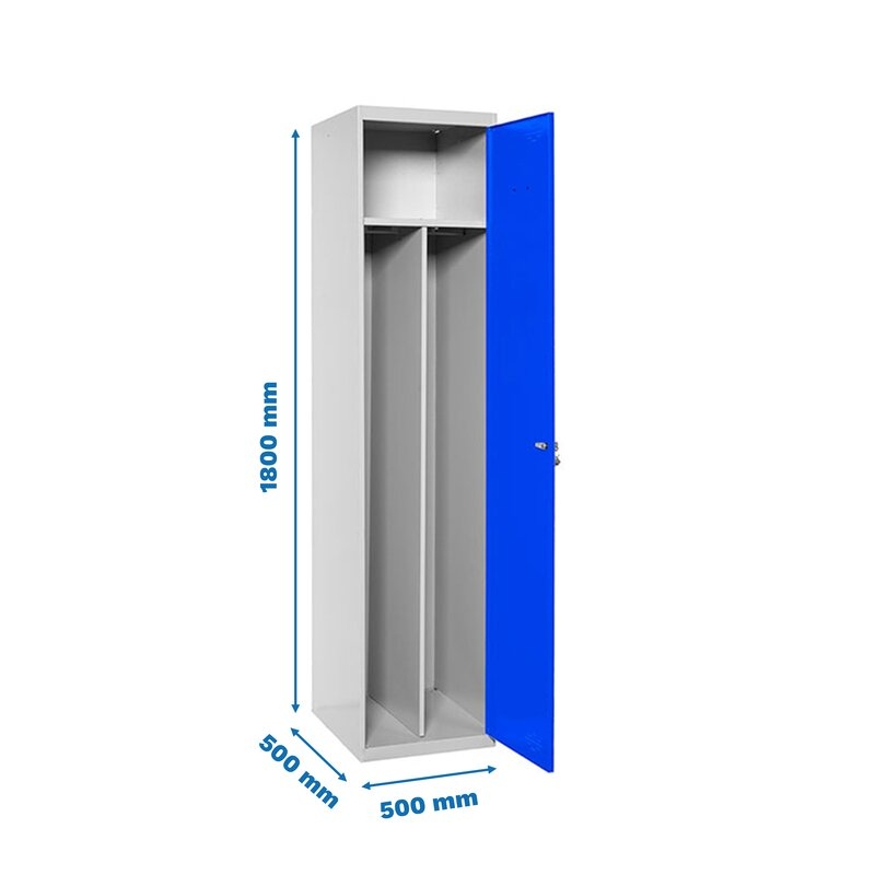 Taquilla met 180x50x50cm GR/AZ SIMONRACK
