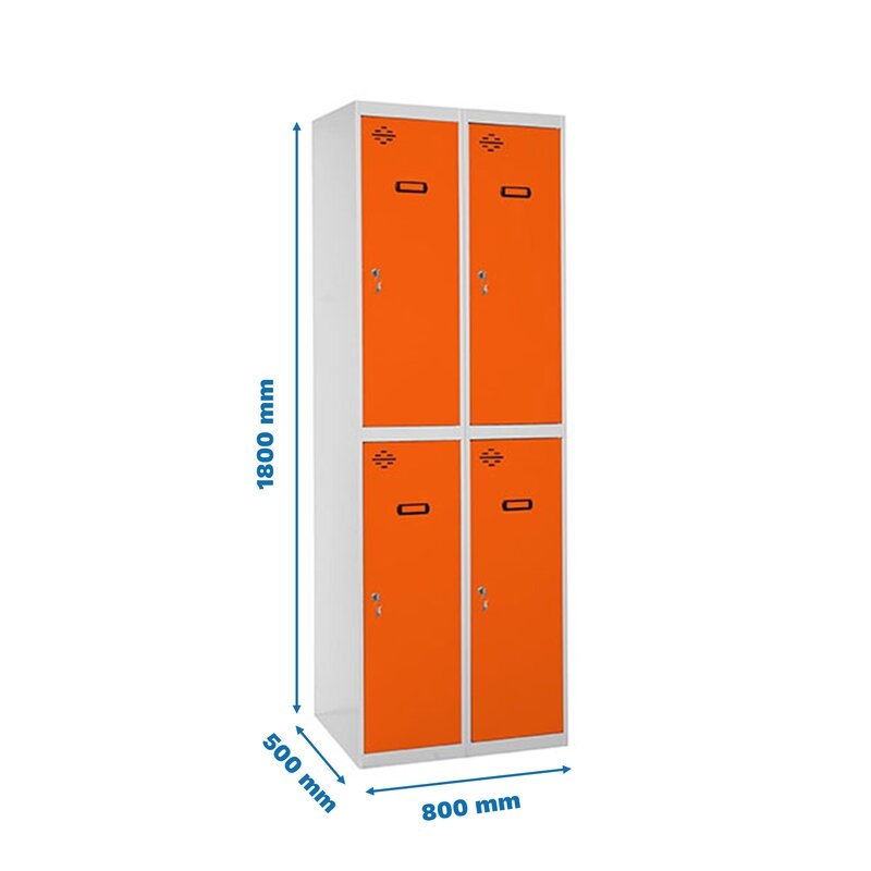 Taquilla met 180x80x50cm GR/NA SIMONRACK