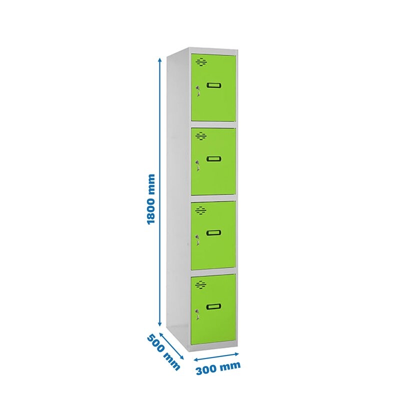 Taquilla met 180x30x50cm GR/VE SIMONRACK