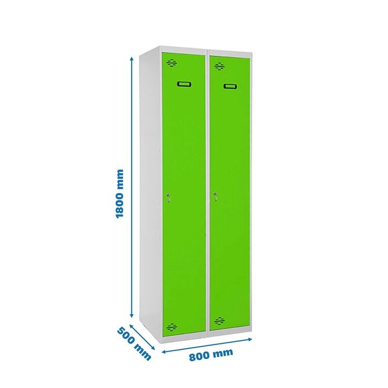 Taquilla met 180x40x50cm GR/VE SIMONRACK
