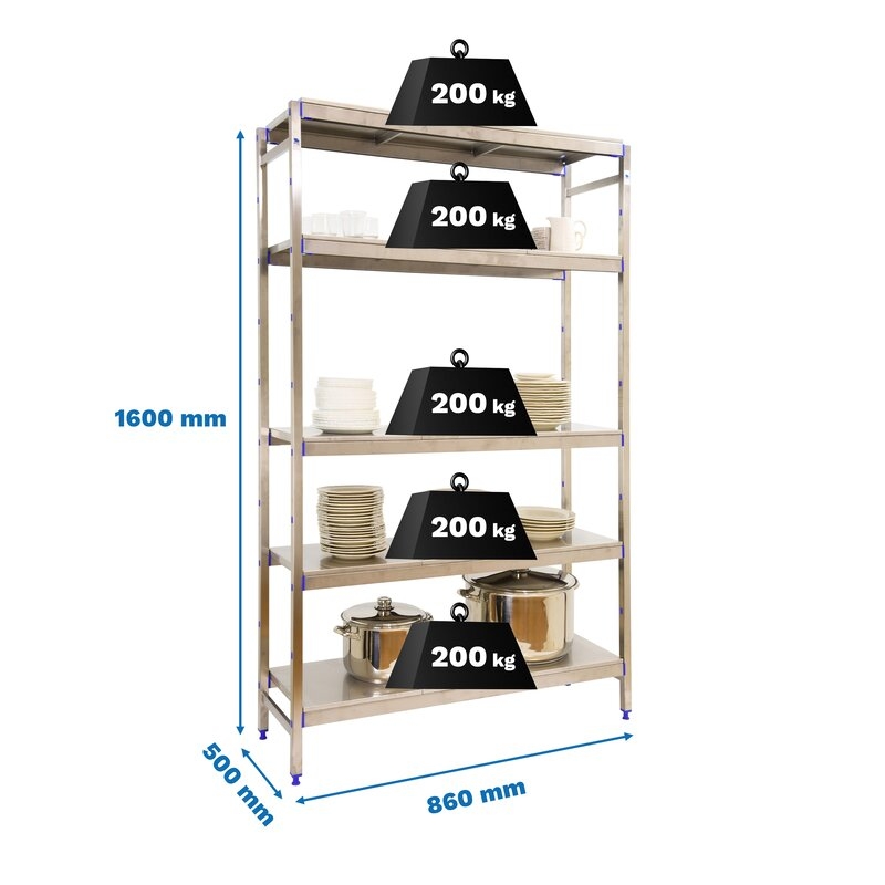 Estantería ac inx 160x86x50cm SIMONRACK