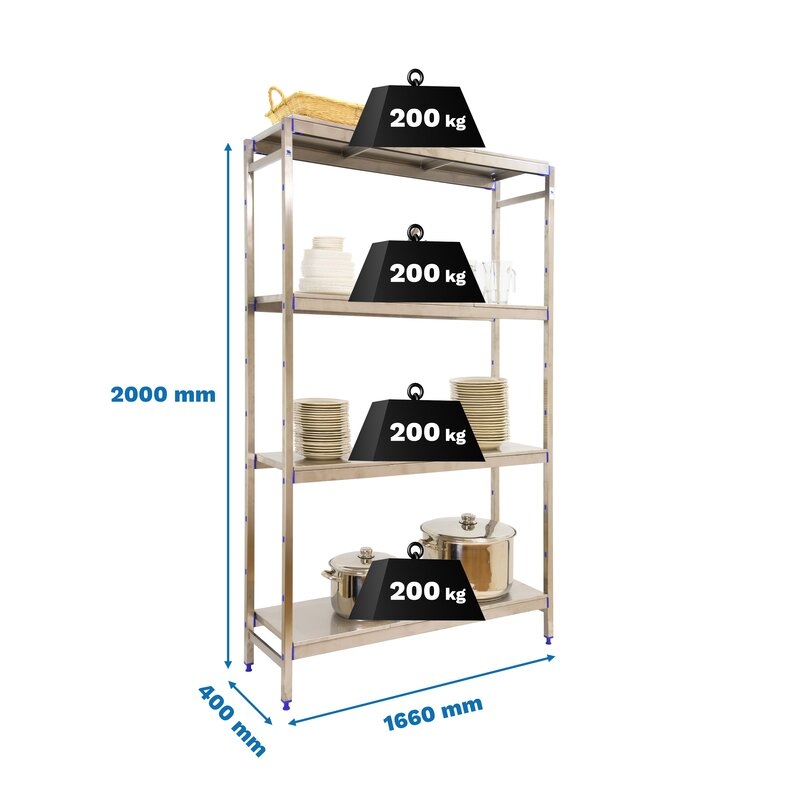 Estantería ac inx 200x166x40cm SIMONRACK