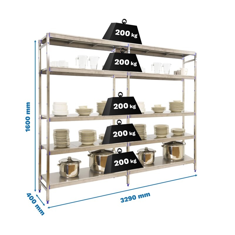 Estantería ac inx 160x329x40cm SIMONRACK