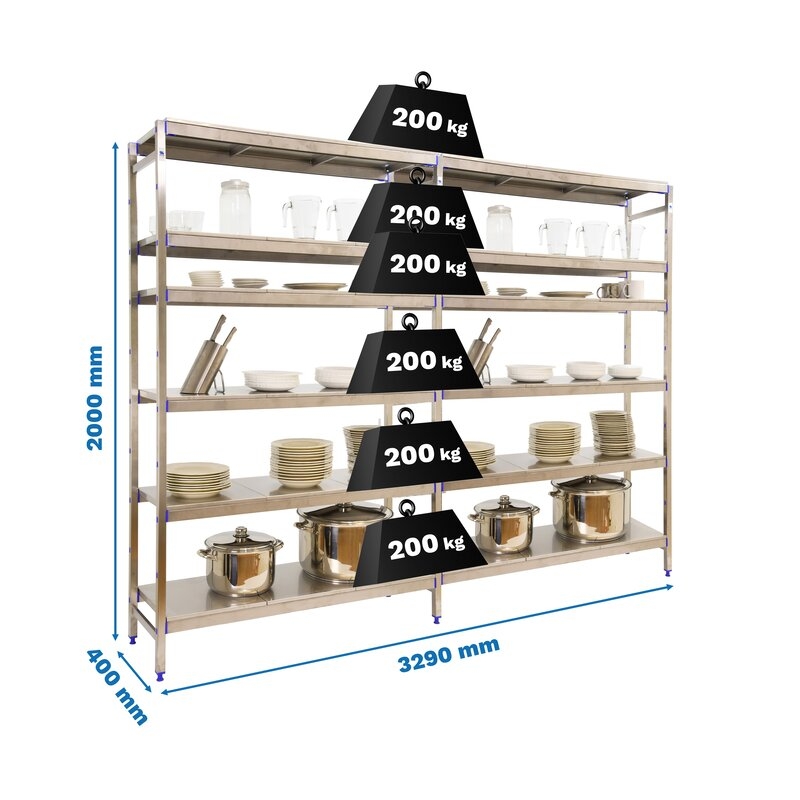 Estantería ac inx 200x329x40cm SIMONRACK