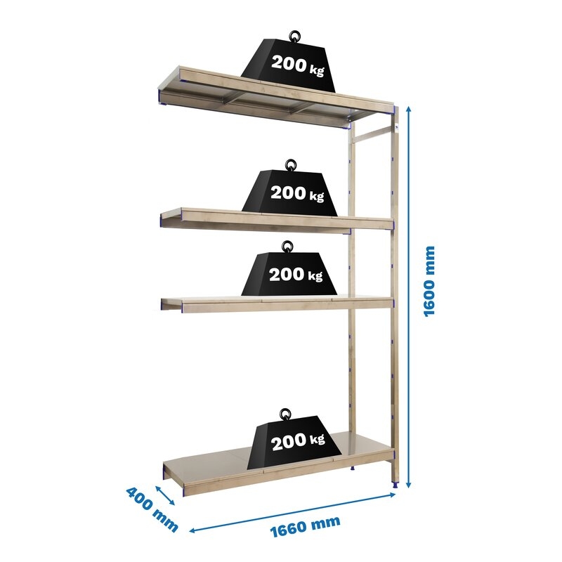 Estantería ac inx 160x166x40cm SIMONRACK