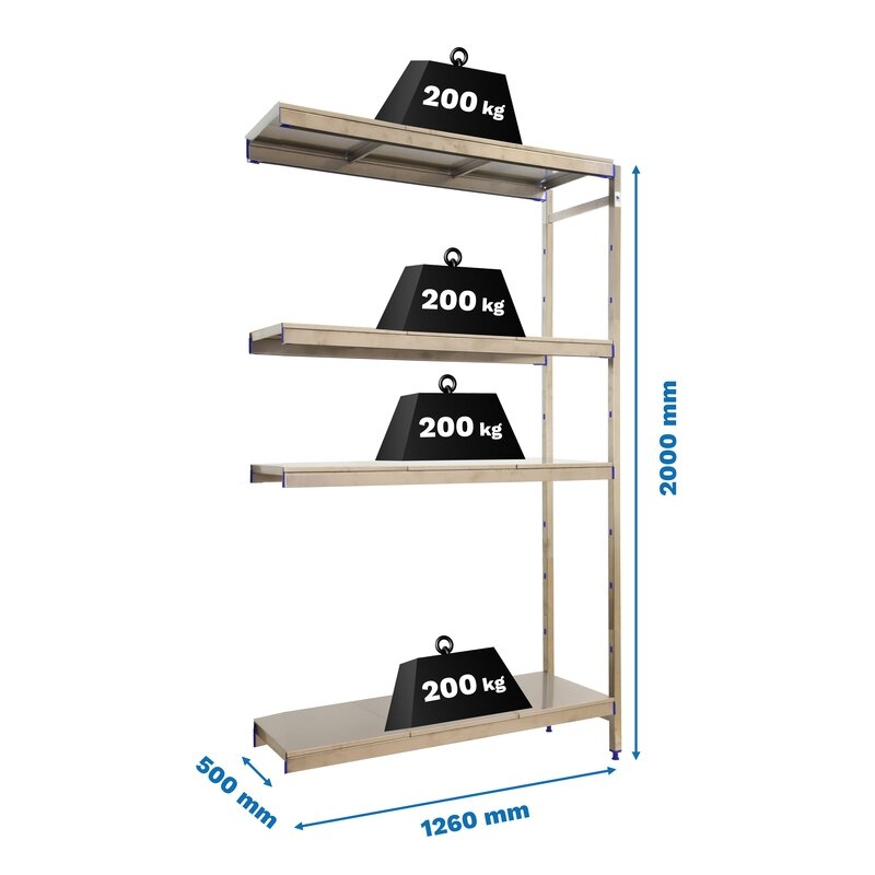 Estantería ac inx 200x126x50cm SIMONRACK