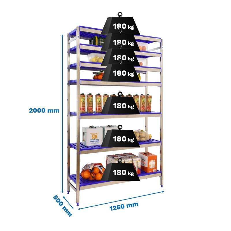Estantería ac inx 200x126x50cm SIMONRACK
