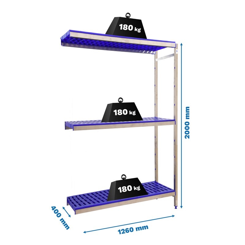 Estantería ac inx 200x126x40cm SIMONRACK