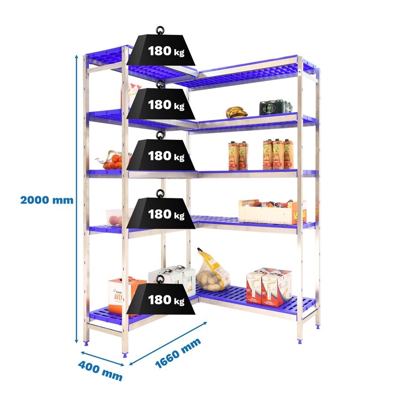 Estantería inox 2000x400mm SIMONRACK