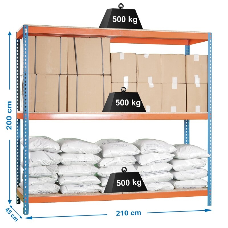 Estantería metálica Azul Naranja SIMONRACK