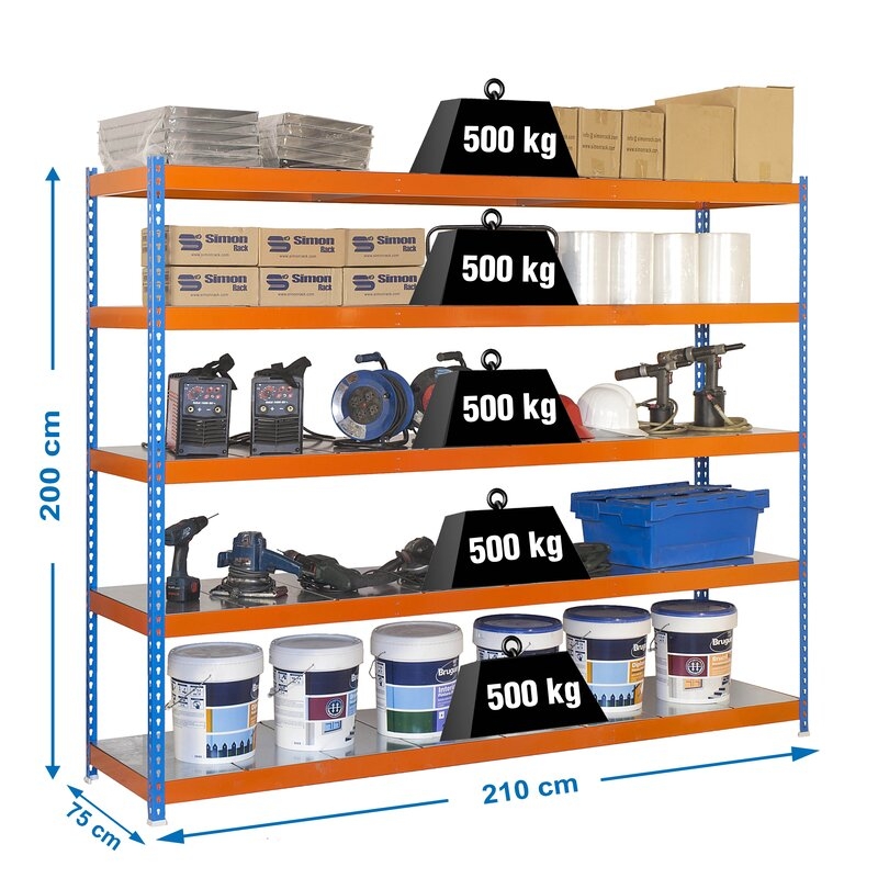 Estantería met 200X210x75cmAzN SIMONRACK