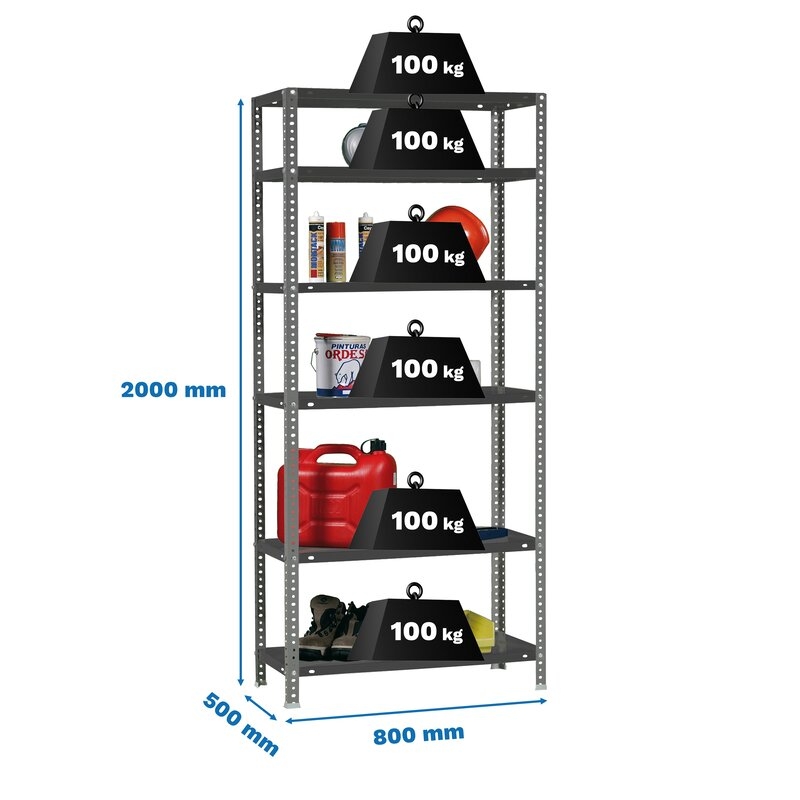 Estantería met 200x80x50cm Ant SIMONRACK