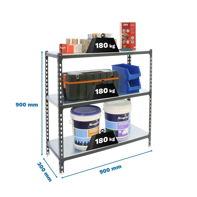 Estantería metálica Antracita/Blanco SIMONRACK