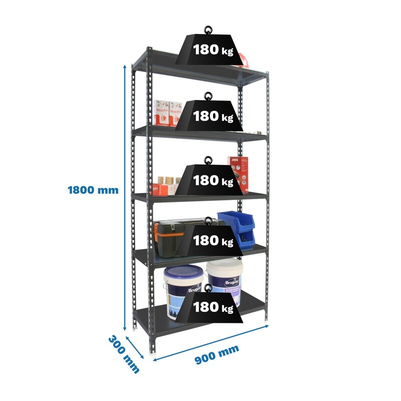 Estantería metálicaAntracita SIMONRACK