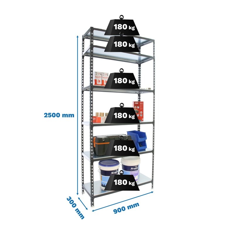 Estantería metálica Antracita/Blanco SIMONRACK