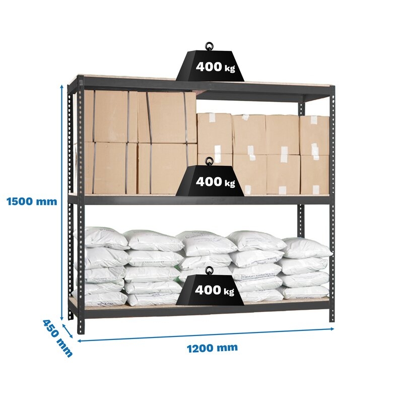 Estantería met 150x120x45cm An SIMONRACK