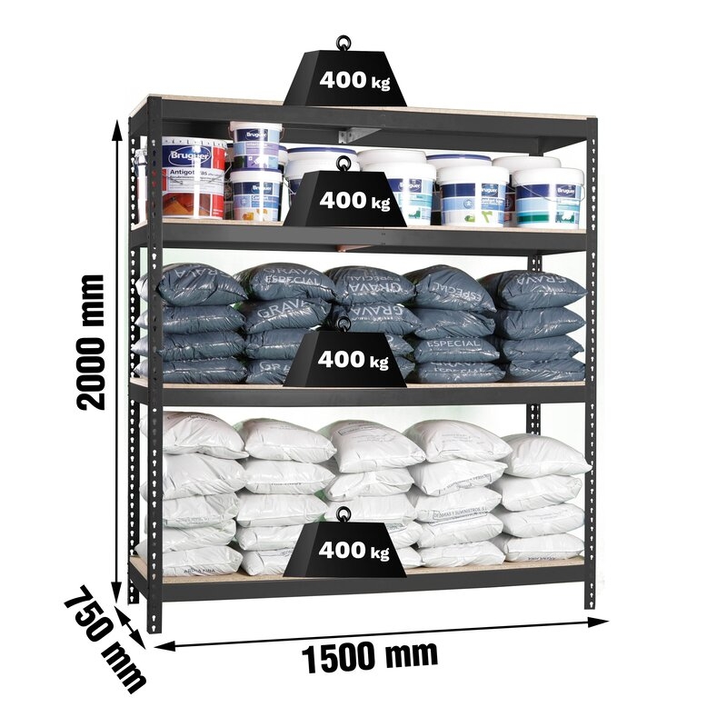 Estantería met 200x150x75cm An SIMONRACK
