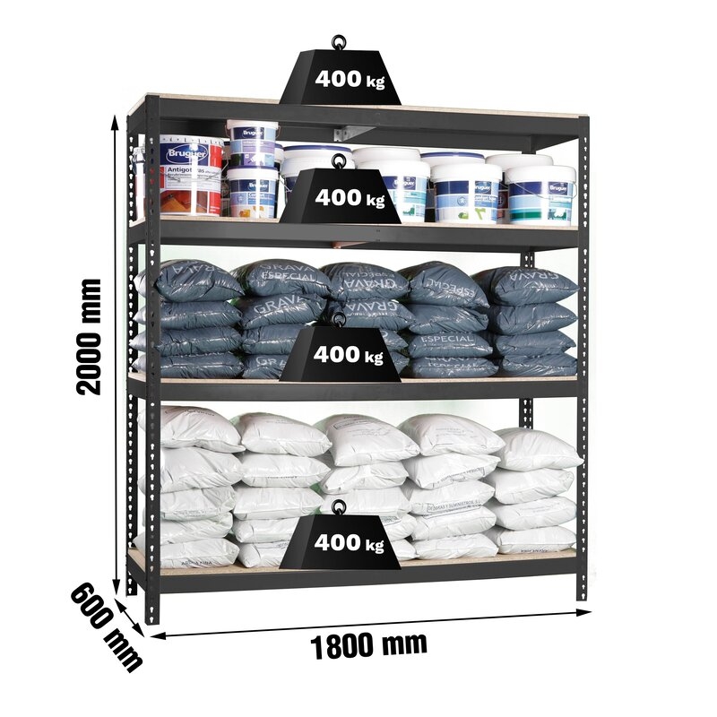 Estantería met 200x180x60cm An SIMONRACK