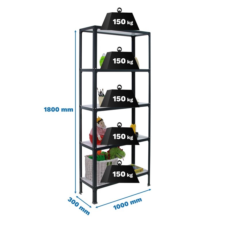 Estantería met 180x100x30cmAnB SIMONRACK