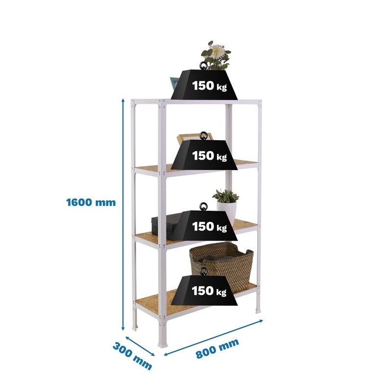 Estantería met 160x80x30cm BlO SIMONRACK