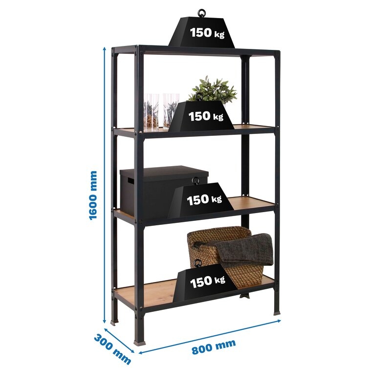 Estantería met 160x80x30cm AnR SIMONRACK