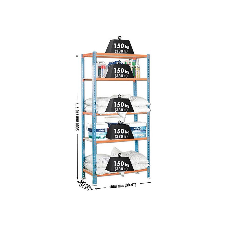 Estantería metálica Azul/Naranja SIMONRACK