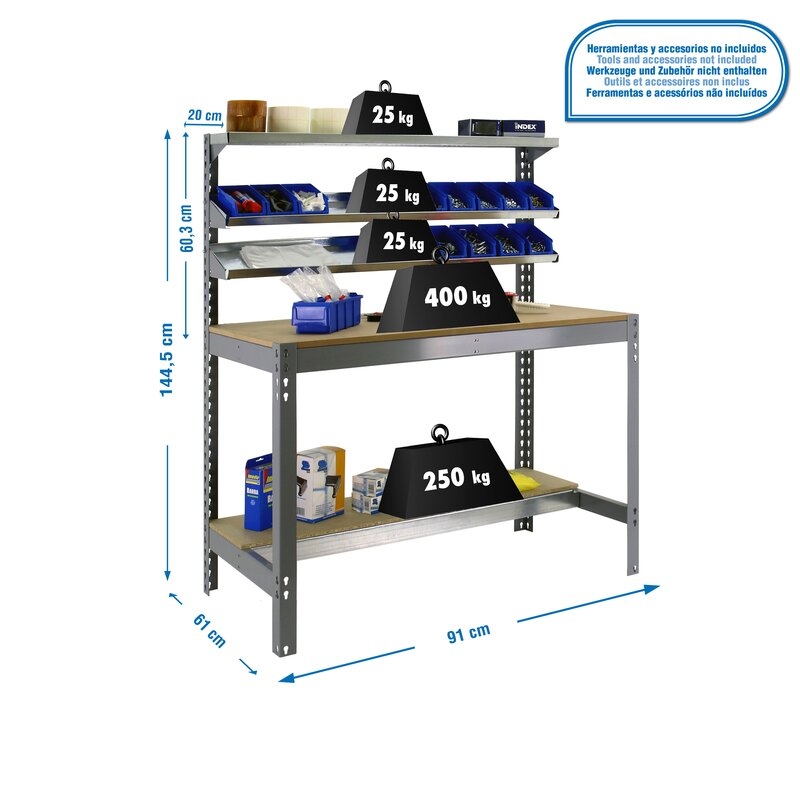 Banco tbjo 144,5x91x61cm Gr SIMONRACK