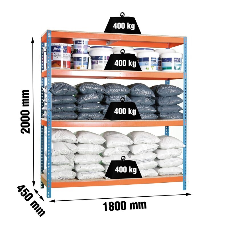 Estantería met200x180x45cm A/N SIMONRACK